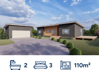 110m² PENINSULA KITCHEN - Ezyline Homes - New Zealand