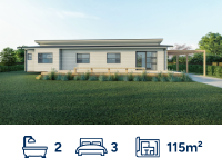 115m² GALLEY KITCHEN - Ezyline Homes - New Zealand