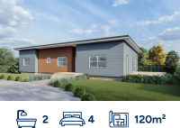 120m² ISLAND KITCHEN - Ezyline Homes - New Zealand