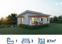 87m² PENINSULA KITCHEN - Ezyline Homes - New Zealand