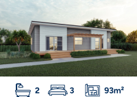 93m² PENINSULA KITCHEN - Ezyline Homes - New Zealand